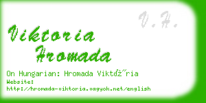 viktoria hromada business card